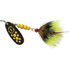 Mepps Black Fury Dressed - Yellow Dot