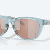 Aleta Sunglasses - Copper Silver Mirror 580P Lens - Translucent Silt Blue Frame