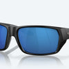 Tailfin Sunglasses - Blue Mirror 580P Lens - Matte Gray Frame