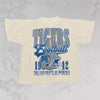 90's Memphis Tigers Football Vintage Oversized Tee - Ivory