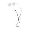 Universal Fit Eye Glass Retainer - Black/Silver