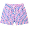 5.5" The Miami Mosaics Swim Trunk - Optic White