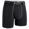 Swing Shift 6" Boxer Brief - Black/Gray