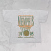 90's Memphis Tigers Basketball Vintage Oversized Tee - Ash Gray