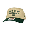 Boyfriend's Tab Trucker Hat - Green/Khaki