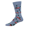 Christmas Farm Sock - Blue Heather