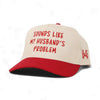 Sounds Like My Husband's Problem Trucker Hat - Retro Red/Natural