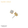 Impression Earrings - Gold/Clear