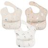 Sleeveless Smock Bib 3-piece Set - Animals