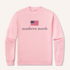 American Flag Seawash Sweatshirt - Camellia