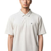 Cotton Brothers Square Print Polo - White/Slipper