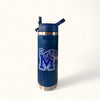 Collegiate Water Bottles - Univ of MEM Blue