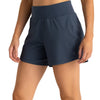 3' Women Bamboo-Lined Active Blue Dusk Short - Blue Dusk