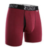 Swing Shift 6" Boxer Brief - Burgundy