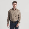 Merida Mar Performance Shirt Camo - Long Sleeve - Stone Brown