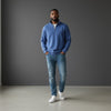 Cotton Brothers 1/4 Zip Pullover - Navy/Heather
