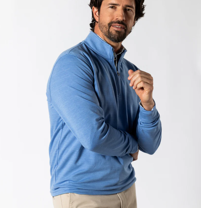 long sleeve pullover dress shirts Dunmore Long Sleeve 1/4 Zip Pullover by Duckhead