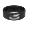 Edge Hero America Black & White Flag Ring - Black White Flag