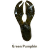 3.25" Chunk Trailer W/Craw Cane - Green Pumpkin