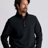 M- Gridback Fleece Snap Pullover - Black