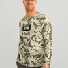 Icon Kc Printed Ls Crew - Moss
