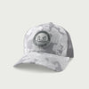 Printed Circle Patch Trucker Hat - Sharkskin