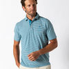 Hanover Neal Stripe Polo - Pastel Blue