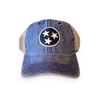 Tristar Trucker Hat - Navy/Gray