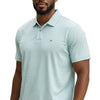 Cotton Brothers Stripe Polo - White/Opal/Cornflower
