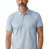 Cotton Brothers Airplane Polo - Cornflower/White