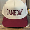 Gameday Two-Toned Vintage Hat - Maroon/Tan