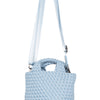 Woven Mini Bucket Bag - Light Blue
