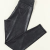 Sleek Leather Leggings - Black
