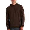 Men's Bamboo Lightweight Fleece Hoodie - Heather Dark Brown