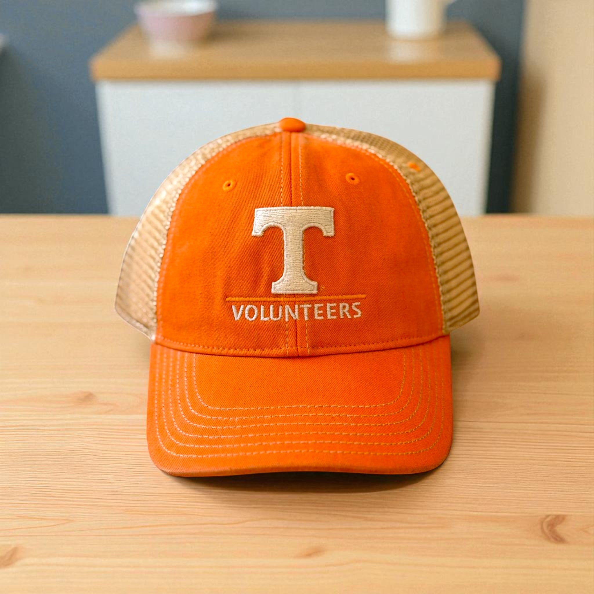 NWOT UT University of Tennessee Cream and Orange Trucker Hat Nike Tennessee Rise Gameday 5 Panel Structured Trucker Hat  main image 4