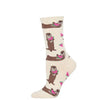 Ottermelon Sock - Ivory Heather