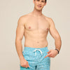 5.5" The Turquoise Tides Lined Swim Trunk - Turquoise/Aqua