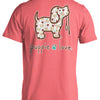 Football and Stars Pup - Coral