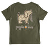 Mallard Pattern Pup Youth Tee - Military Green