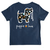 Space Exploration Pup Youth Tee - Blue Dusk
