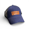 Fisk Patch Snapback Caps - Dark Blue
