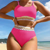 Pink Waves SwimSuit - Pink