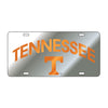 Collegiate License Plates - Arch Orange Tennessee T - Silver