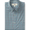 Fallon Plaid Performance Poplin - Teal Blue