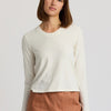 W- Ribbed Bamboo Long Sleeve - Sea Salt