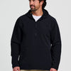 M- Gridback Fleece Anorak Hoodie - Black
