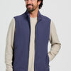 M- Gridback Fleece Vest - Storm Cloud