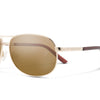 Aviator Sunglasses - Gold + Polarized Brown Lens