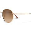 Bridge Sunglasses - Gold + Polarized Brown Gradient Lens