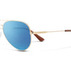Hard Deck Sunglasses - Gold + Polarized Aqua Mirror Lens
